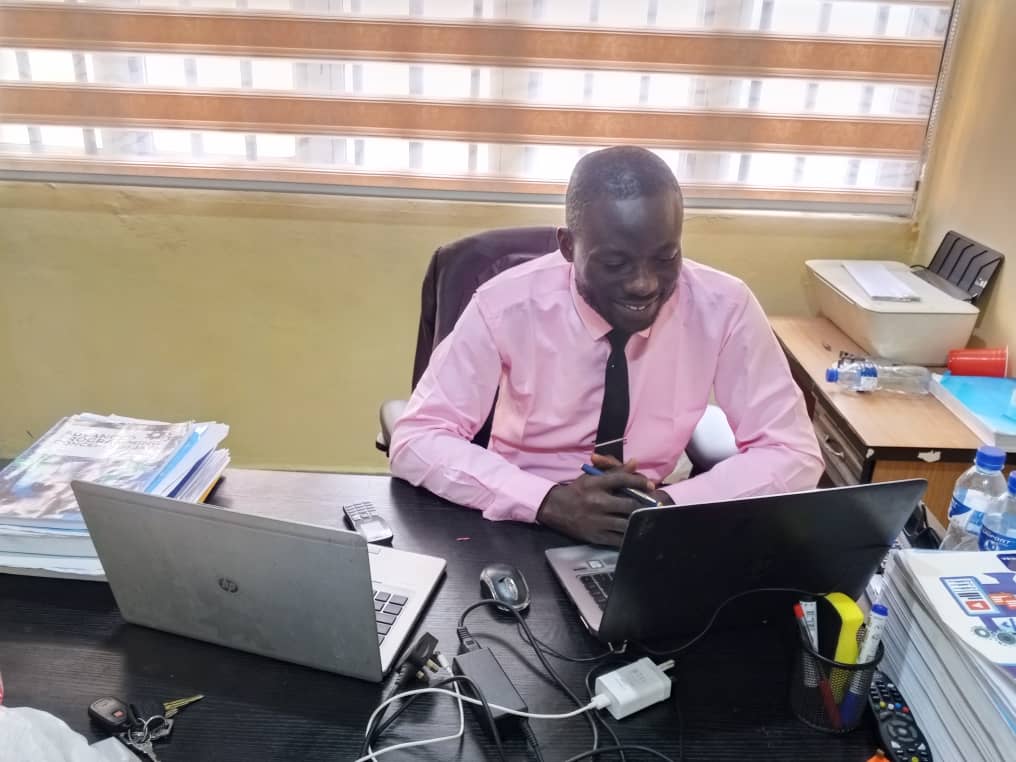 At work in the department